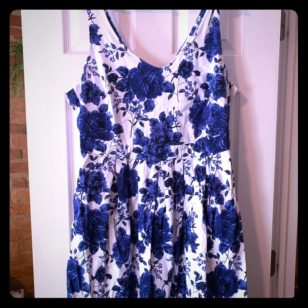 Floral fit and flare dress